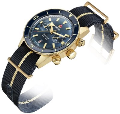 Rado Captain Cook Chronograph Automatic R32146208 (+ 2 Ersatz-Uhrenarmbänder)