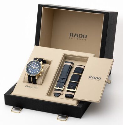 Rado Captain Cook Chronograph Automatic R32146208 (+ 2 Ersatz-Uhrenarmbänder)