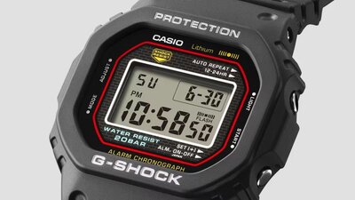 Casio G-Shock Original DW-5000R-1AER Re-creating the original design of the first G-Shock