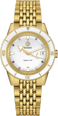 Rado Captain Cook Automatic R32117708 Marina Hoermanseder Heartbeat (+ 2 Ersatz-Uhrenarmbänder)