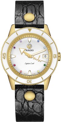 Rado Captain Cook Automatic R32117708 Marina Hoermanseder Heartbeat (+ 2 Ersatz-Uhrenarmbänder)