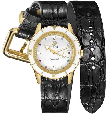 Rado Captain Cook Automatic R32117708 Marina Hoermanseder Heartbeat (+ 2 Ersatz-Uhrenarmbänder)