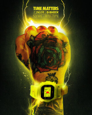 Casio G-Shock Original DWE-5600JB-1A9ER J. Balvin Collaboration (+Ersatzband und Lünette)