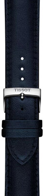 Lederband Tissot T852.050.301 22mm, Blau, vegan, Quick Release