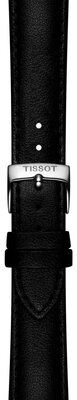 Lederarmband Tissot T852.050.319 18mm, schwarz, Öko-Leder