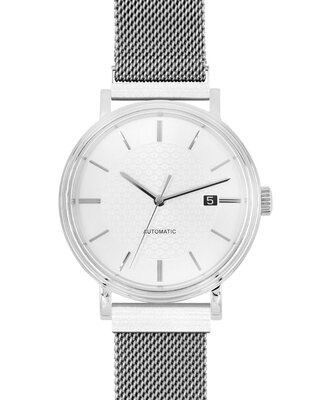 Stahlarmband Hirsch Milanaise L 30161434-2, Silber, magnetisch, Länge L, Quick Release