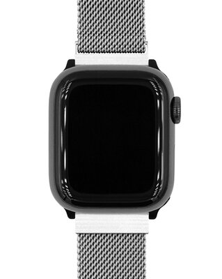 Stahlarmband Hirsch Milanaise L 30161434-2, Silber, magnetisch, Länge L, Quick Release