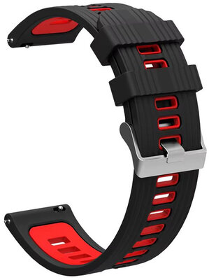 Silikon-Uhrenarmband Ricardo 20mm (für Garmin Venu, Venu Sq, Venu Sq 2, Venu 2 plus aj.), schwarz V3, Quick Release