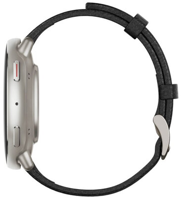 Amazfit Active 2 Premium (Round) schwarzes Leder (+ Ersatzband)