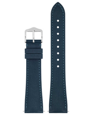 Uhrenarmband Hirsch Fibre Plant M 04299180-2, blau, Naturfasern, Länge M, Quick Release Limited Edition