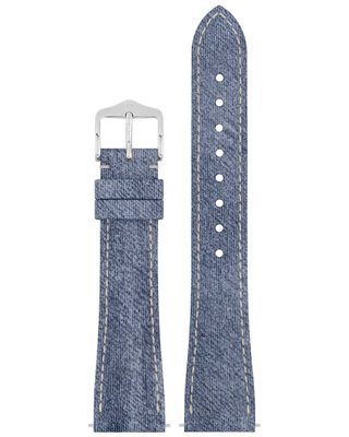 Natürliches Uhrenarmband Hirsch Fibre Plant M 04299182-2, blau, natürliche Fasern, Länge M, Quick Release Limited Edition