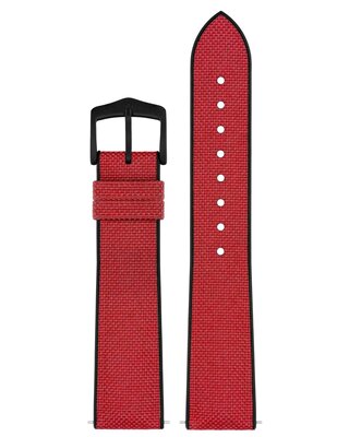 Textilband Hirsch Arne M 0925090160-5, rot, Textil/natürlicher Kautschuk, Länge M, Quick Release