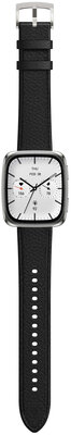 Amazfit Active 2 (Square) schwarzes Leder (+ Ersatzband)