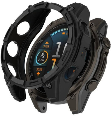 Schutzhülle (für Garmin Fenix 8, 47mm), Silikon, schwarz