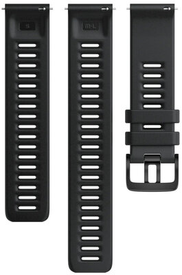 Silikonband Polar 20 mm, schwarz, Größe S, M/L, Quick Release, mit Bezahlfunktion