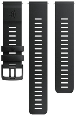 Polar Silikonarmband 22mm, Schwarz, Größe S, M/L, Schnellverschluss, Bezahlung