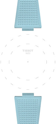 Gummiband Tissot T852.050.985 (für das Modell Tissot PRX 40mm), Blau
