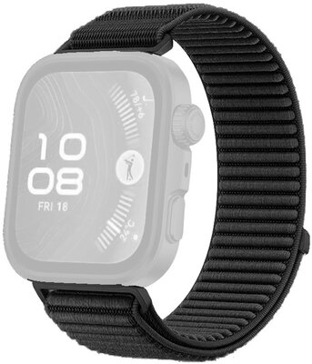 Nylon-Uhrenarmband Ricardo Frabosa (für Huawei Watch Fit 3, 4, 4 Pro, 5, 5 Pro), Black
