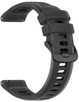Silikonband Ricardo 20mm (pro Garmin Forerunner 570 (42mm) aj.), schwarz, Quick Release
