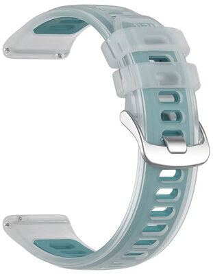 Silikonband Ricardo 20mm (pro Garmin Forerunner 570 (42mm) aj.), Blau, Quick Release