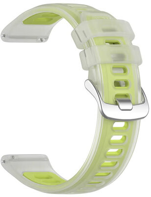 Silikonband Ricardo 20mm (pro Garmin Forerunner 570 (42mm) aj.), Gelb, Quick Release