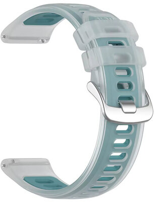Silikonband Ricardo 22mm (pro Garmin Forerunner 570 (47mm) aj.), Blau, Quick Release