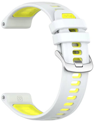 Silikonband Ricardo 22mm (pro Garmin Forerunner 970 aj.), Weiß, Quick Release