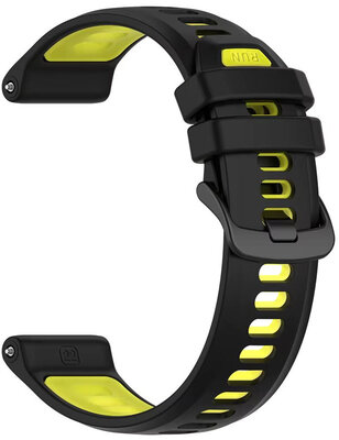 Silikonband Ricardo 22mm (pro Garmin Forerunner 970 aj.), schwarz V1, Quick Release