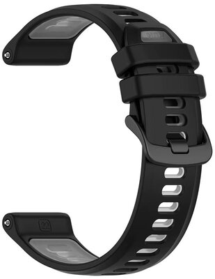 Silikonband Ricardo 22mm (pro Garmin Forerunner 970 aj.), schwarz V3, Quick Release