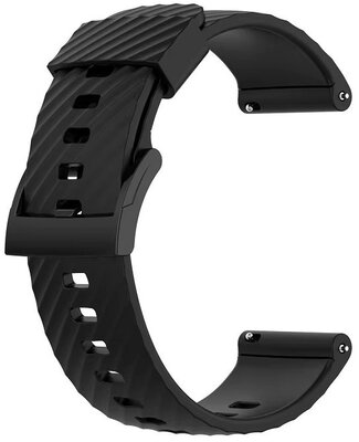 Silikonband Ricardo 24mm (pro Garmin Venu X1), schwarz, Quick Release