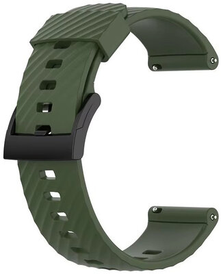 Silikonband Ricardo 24mm (pro Garmin Venu X1), Grün, Quick Release