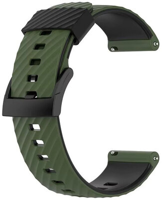 Silikonband Ricardo 24mm (pro Garmin Venu X1), Grün V2, Quick Release