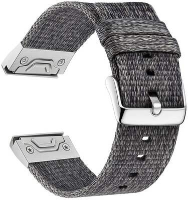 Nylon-Riemen Ricardo 20mm (pro Garmin Fenix 8/7S/6S (43mm), aj.), Grau V2, QuickFit