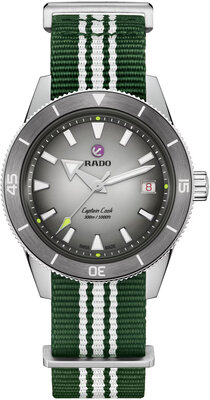 Rado Captain Cook Automatic R32222108 Tennis Limited Edition 1985pcs (+ 3 Ersatz-Uhrenarmbänder und Etui)