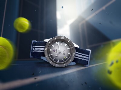 Rado Captain Cook Automatic R32222108 Tennis Limited Edition 1985pcs (+ 3 Ersatz-Uhrenarmbänder und Etui)