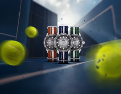 Rado Captain Cook Automatic R32222108 Tennis Limited Edition 1985pcs (+ 3 Ersatz-Uhrenarmbänder und Etui)