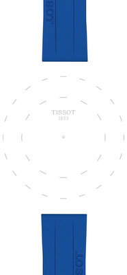 Silikonband T852.051.023 18mm, Blau, Quick Release