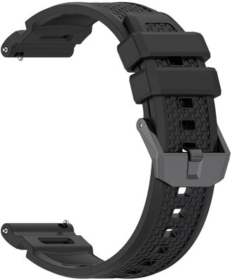 Silikonband Ricardo 24mm (pro Garmin Venu X1), schwarz, Quick Release