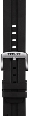 Silikonband Tissot T852.047.708 22mm, schwarz, Quick Release