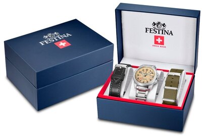 Festina Swiss Made Field 20081/1 (+ 2 Ersatzbänder)