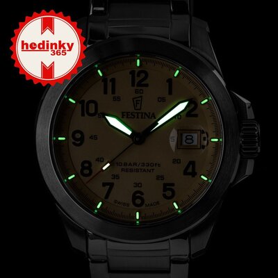 Festina Swiss Made Field 20081/1 (+ 2 Ersatz-Uhrenarmbänder)