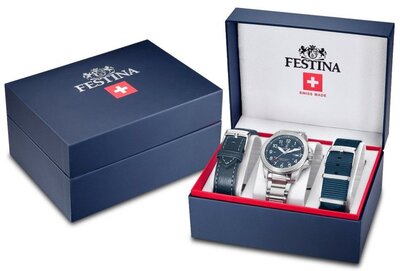 Festina Swiss Made Field 20081/2 (+ 2 Ersatzbänder)