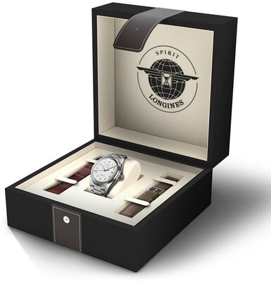 Longines Spirit Automatic Chronometer L3.810.4.73.9 (+ 2 Ersatz-Uhrenarmbänder)