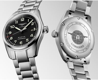 Longines Spirit Automatic Chronometer L3.811.4.53.9 (+ 2 Ersatz-Uhrenarmbänder)