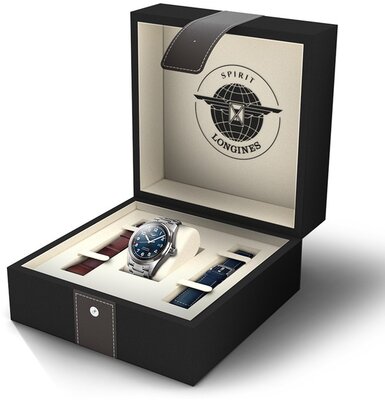 Longines Spirit Automatic Chronometr L3.811.4.93.9 Prestige Edition (+ 2 Ersatz-Uhrenarmbänder)