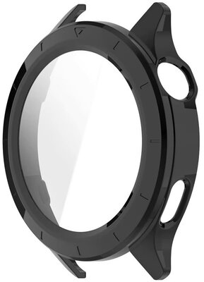 Schutzhülle (pro Xiaomi Watch S4), Kunststoff, schwarz + Glas