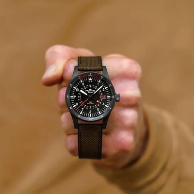 Fortis Flieger F-43 Triple-GMT Automatic COSC Chronometer F4260004 Limited Edition 100pcs (+ Ersatzband)