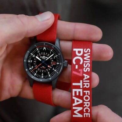 Fortis Flieger F-43 Triple-GMT Automatic COSC Chronometer F4260004 Limited Edition 100pcs (+ Ersatzband)