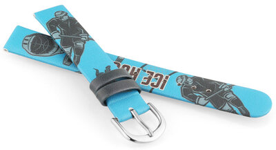 Kunstlederband JVD JVDRJ7230.1 14mm, Blau, Kinder