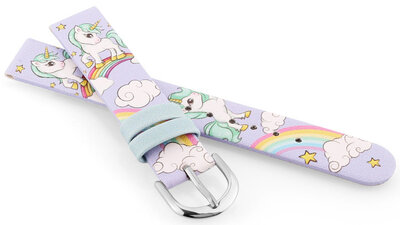 Kunstlederband JVD RJ7239.1 14mm, lila, Kinder